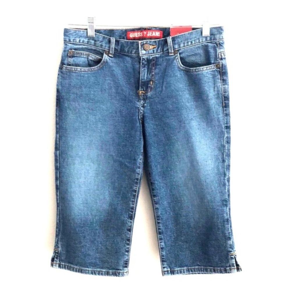 NWT GUESS blue capri jean